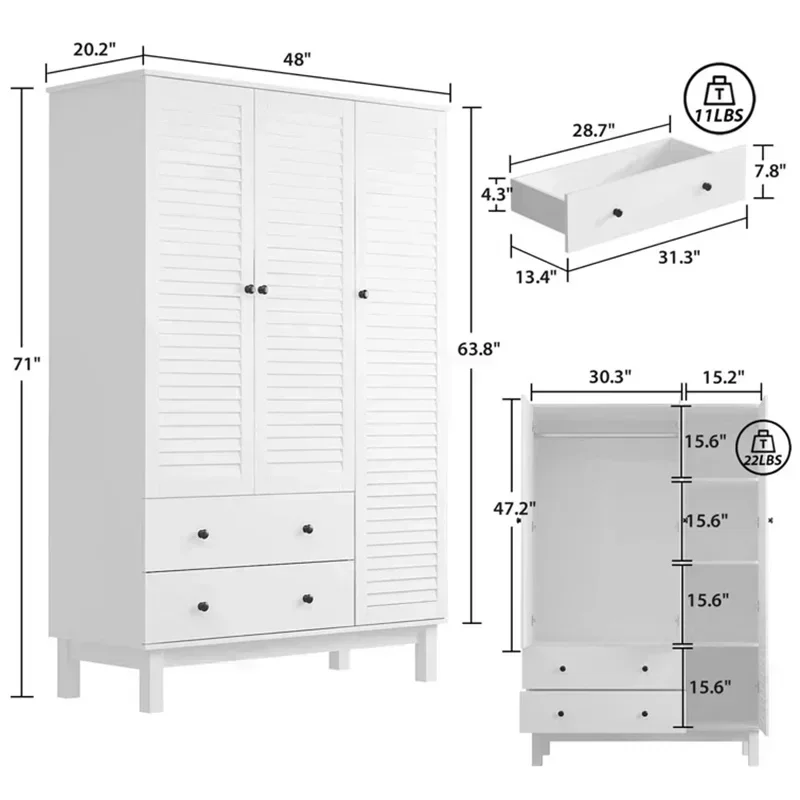 Z. A. Furniture - Z New Simple Modern Design White