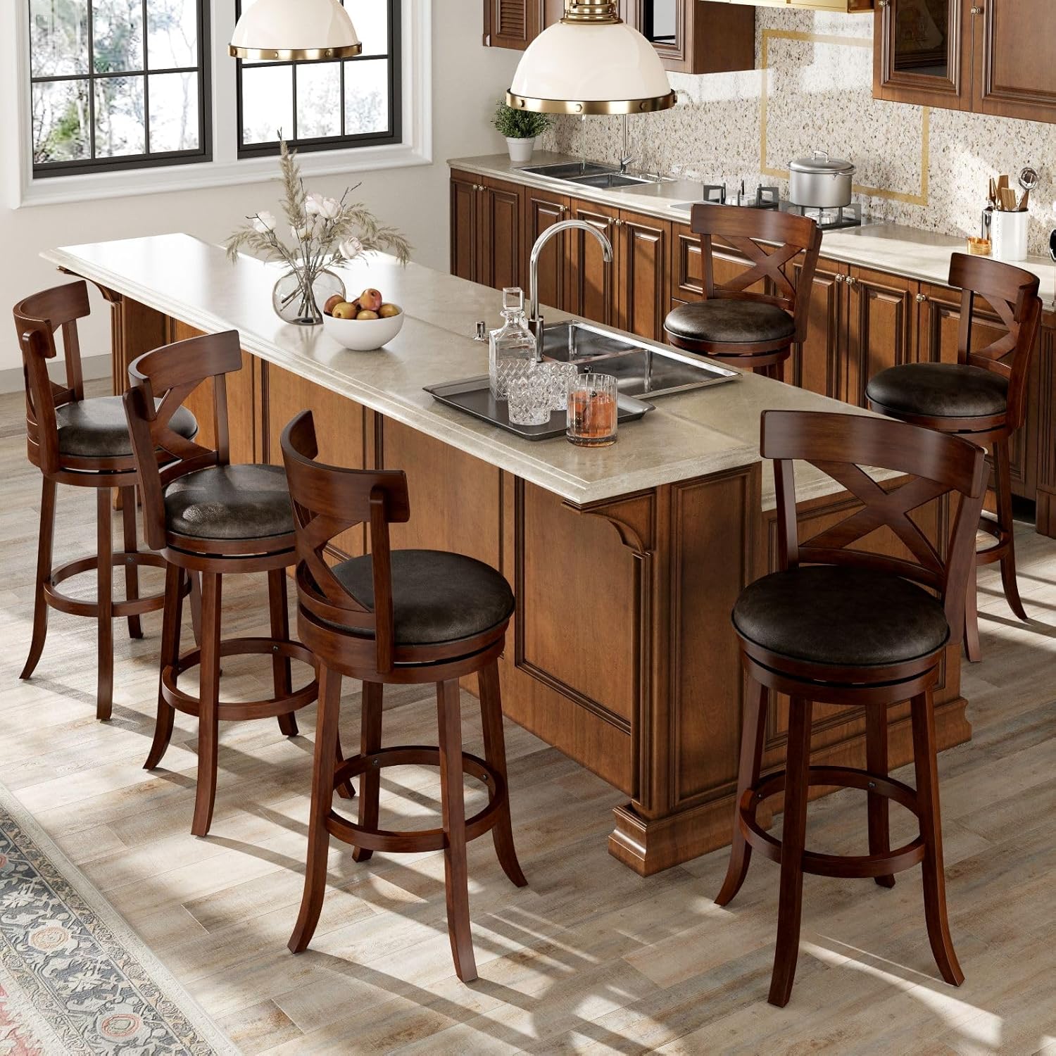 Furniture Leg Set - #Swivel Bar Stools Set of Cross