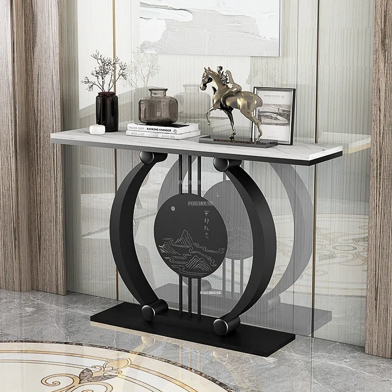 Z. A. Furniture - #Chinese Slate Console Tables Light Luxury