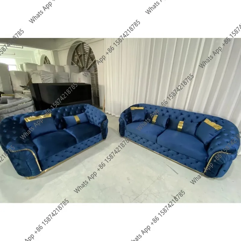 J C Plush Velvet Sofa And Love - Furniture Leg Set recension och pris