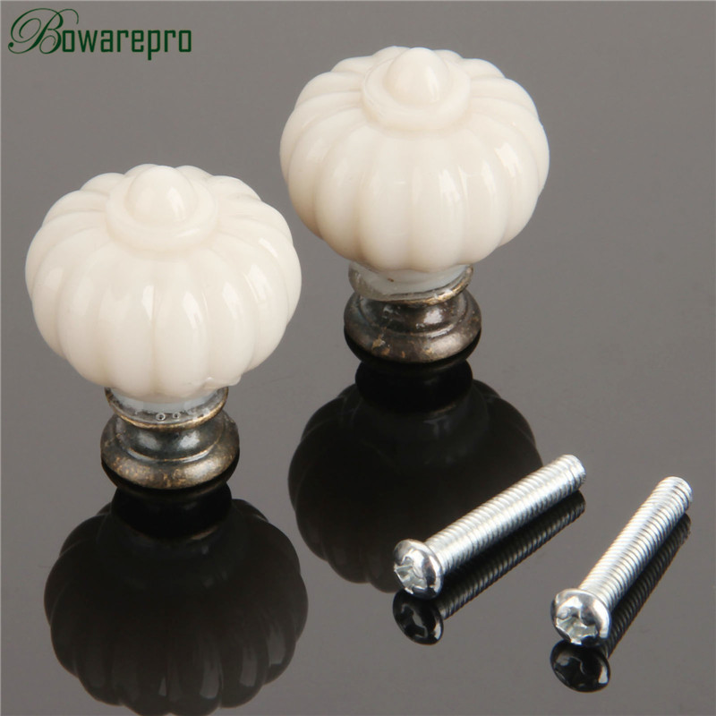 1Pc Acrylic Ivory White Pumpki - Furniture Hardware Supply recension och pris