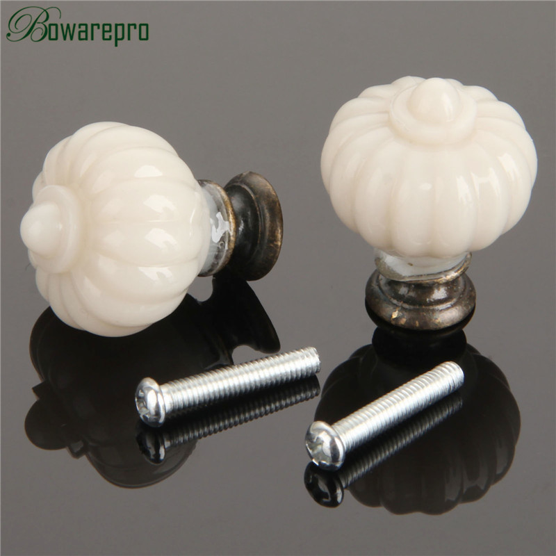 1Pc Acrylic Ivory White Pumpki - Furniture Hardware Supply recension och pris