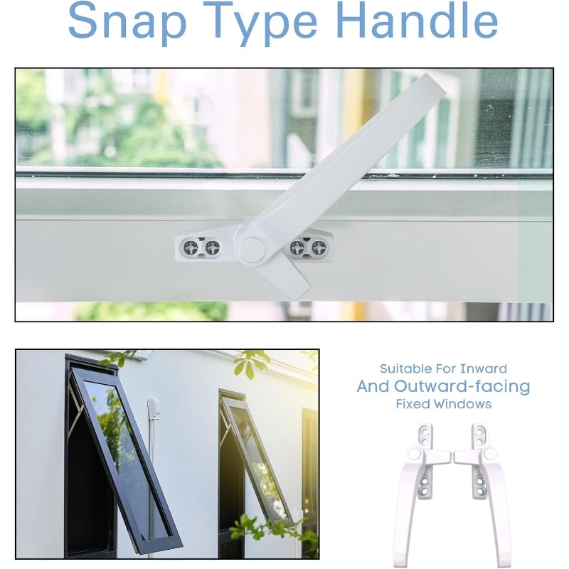 Glass Window Lock Handle 2Pcs  - Furniture Hardware Supply recension och pris