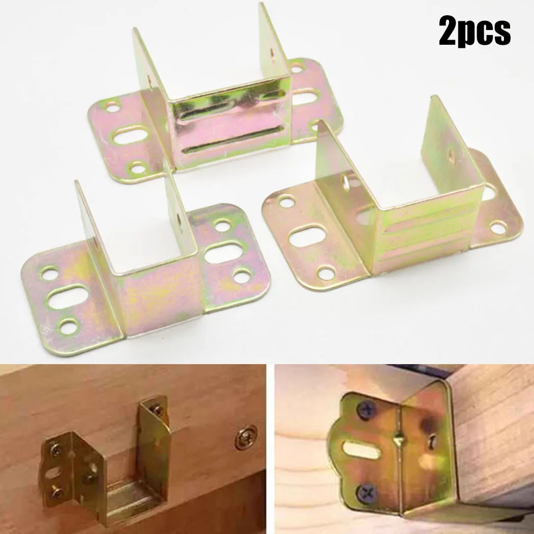 2pcs U Shaped Metal Bed Bracke - Furniture Hardware Supply recension och pris