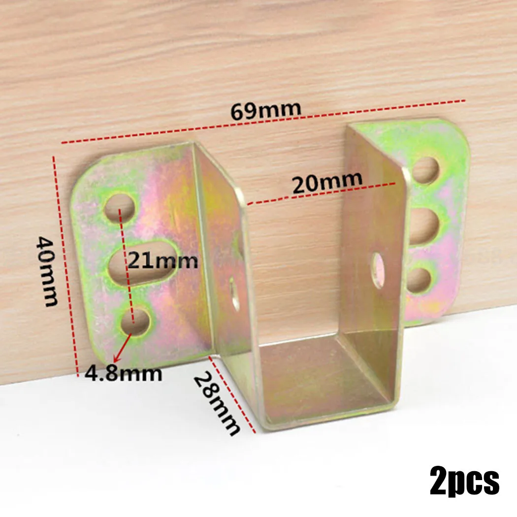 2pcs U Shaped Metal Bed Bracke - Furniture Hardware Supply recension och pris