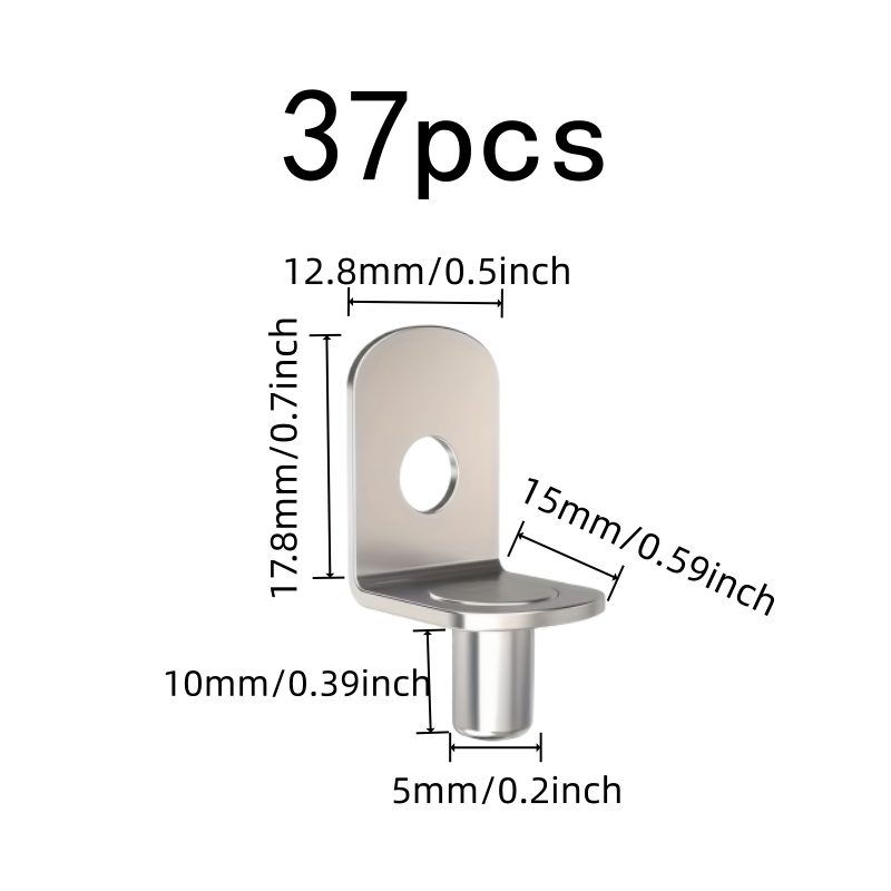 37 pcs 5*10mm Iron Shelf Suppo - Shelf Peg Support recension och pris
