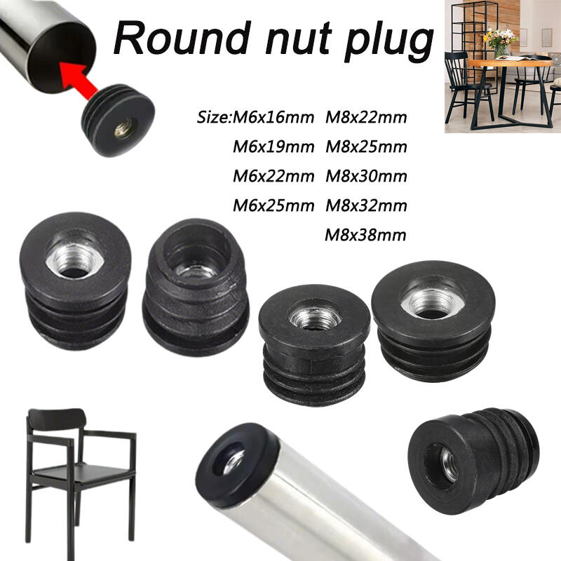 4/8/12PCS Round Nut Hole Plug  - Furniture Hardware Connectors recension och pris