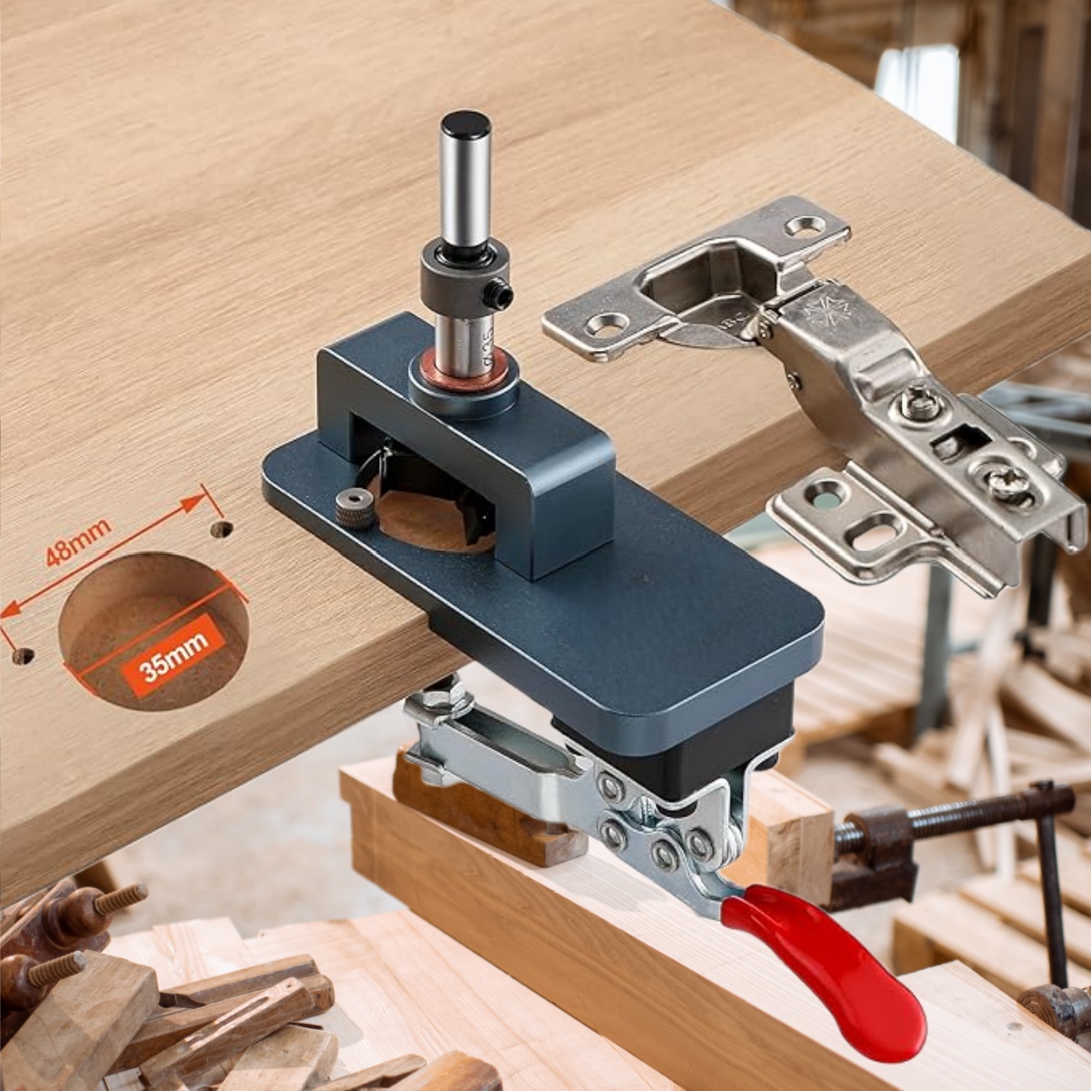 35mm Hinge Jig - Precise Borin - Furniture Hardware Replacement Parts recension och pris
