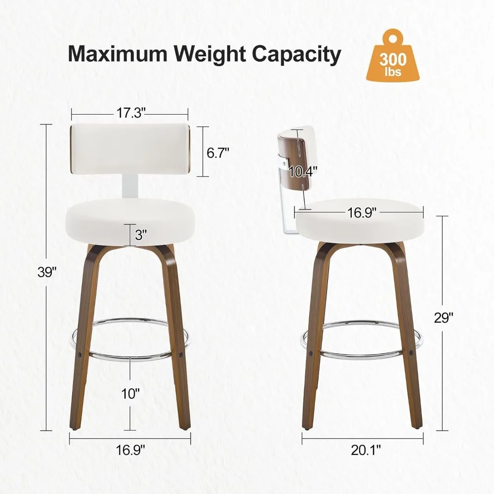 Bar Height Bar Stools Set of 3 - Furniture Leg Set recension och pris