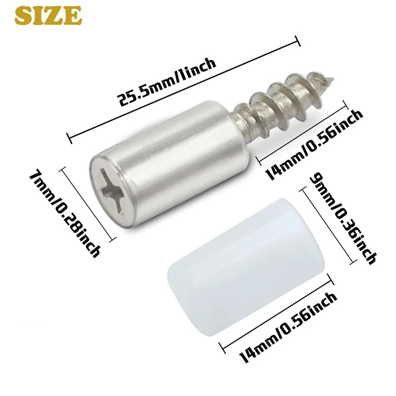 100/10PCS Self Tapping Screw L - Shelf Peg Support recension och pris
