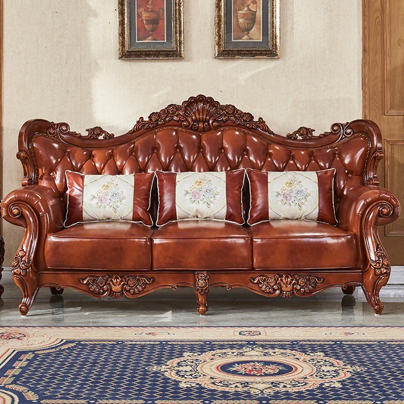 z French Style Sofa Luxury Lea - Z. A. Furniture recension och pris