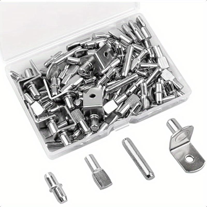 104pcs Shelf Pegs Kit 4 Styles - Shelf Peg Support recension och pris