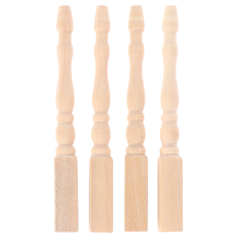 ●4pcs/set 1:12 Dollhouse Minia - Furniture Leg Set recension och pris