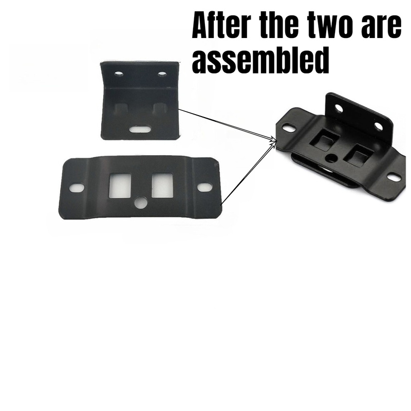 4 Sets 2-in-1 Metal Fixing Cli - Furniture Hardware Connectors recension och pris